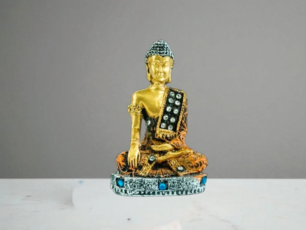 Foto de PORTA SAHUMERIO BUDA RESINA 9 CM (023)